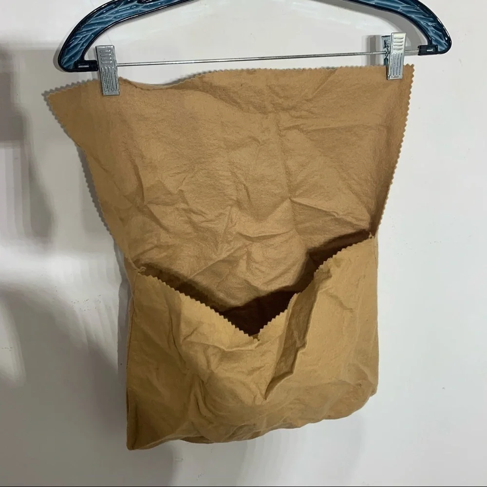 Louis Vuitton vintage dust bag fold over flap tan purse bag medium size